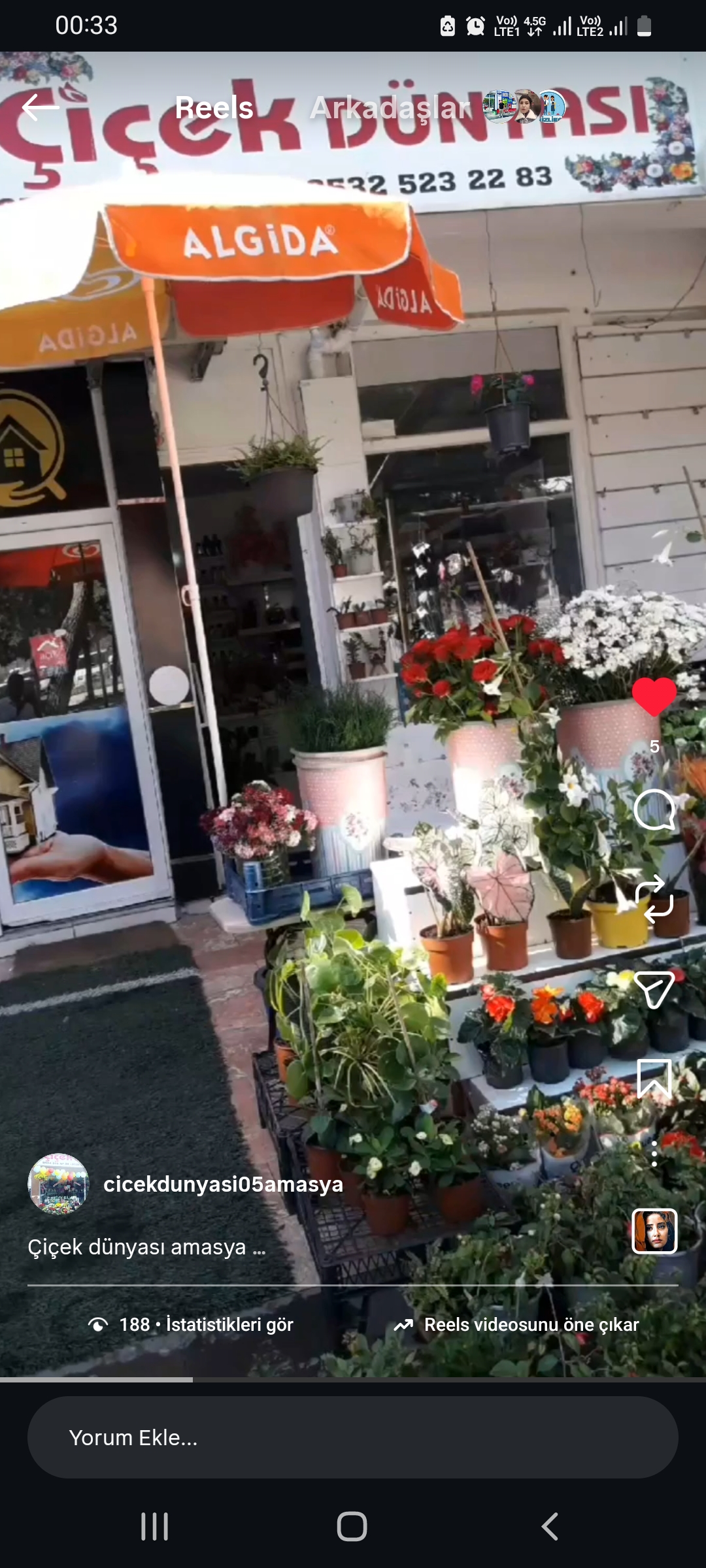 Çiçek Dünyası Amasya kır düğünü mekanı — Merkez